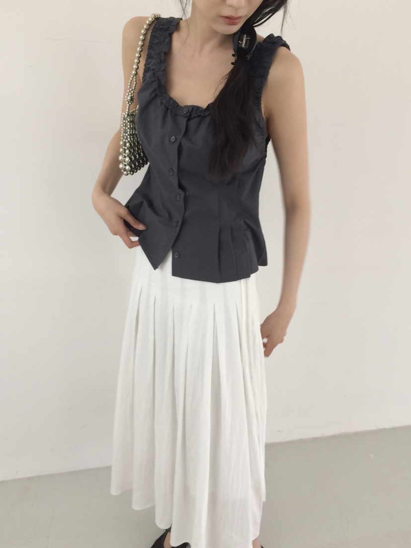 ANOU韓國直郵女裝新品熱賣休閑職業時尚推薦人氣吊帶背心ANOU吊帶/背心