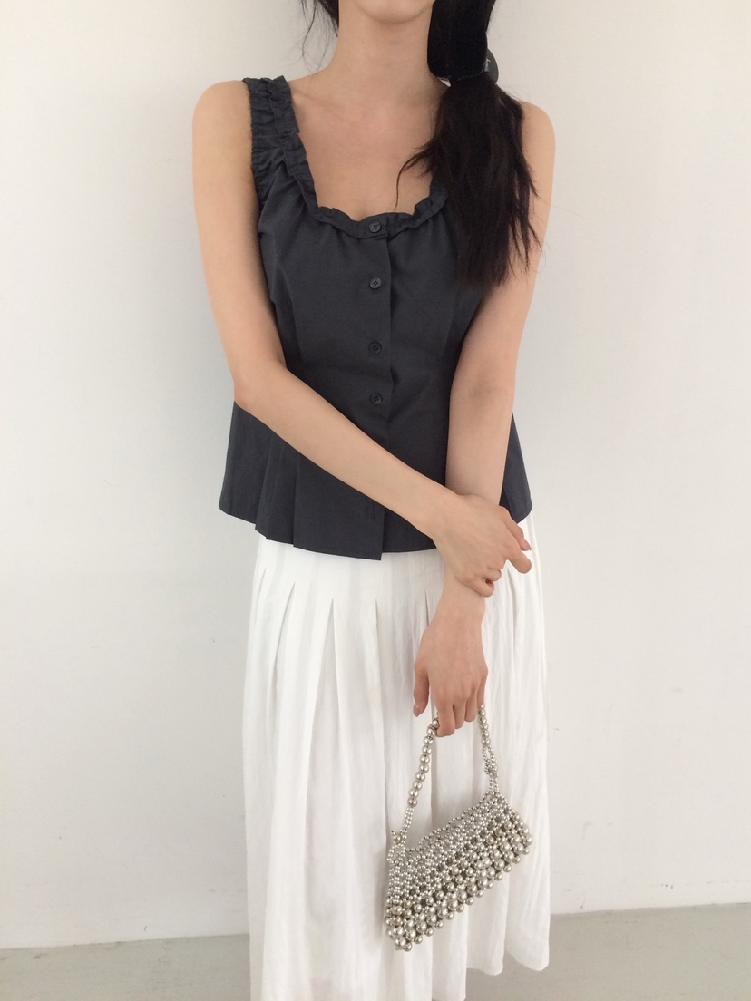 ANOU韓國直郵女裝新品熱賣休閑職業時尚推薦人氣吊帶背心ANOU吊帶/背心