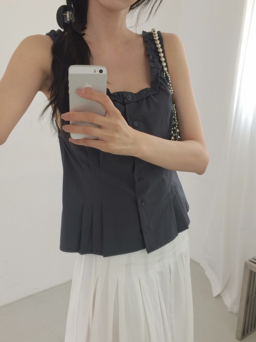 ANOU韓國直郵女裝新品熱賣休閑職業時尚推薦人氣吊帶背心ANOU吊帶/背心