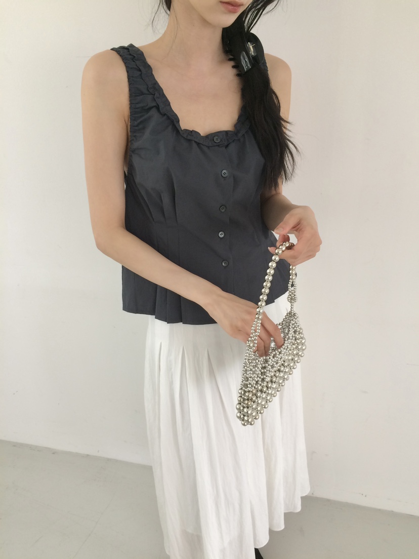 ANOU韓國直郵女裝新品熱賣休閑職業時尚推薦人氣吊帶背心ANOU吊帶/背心