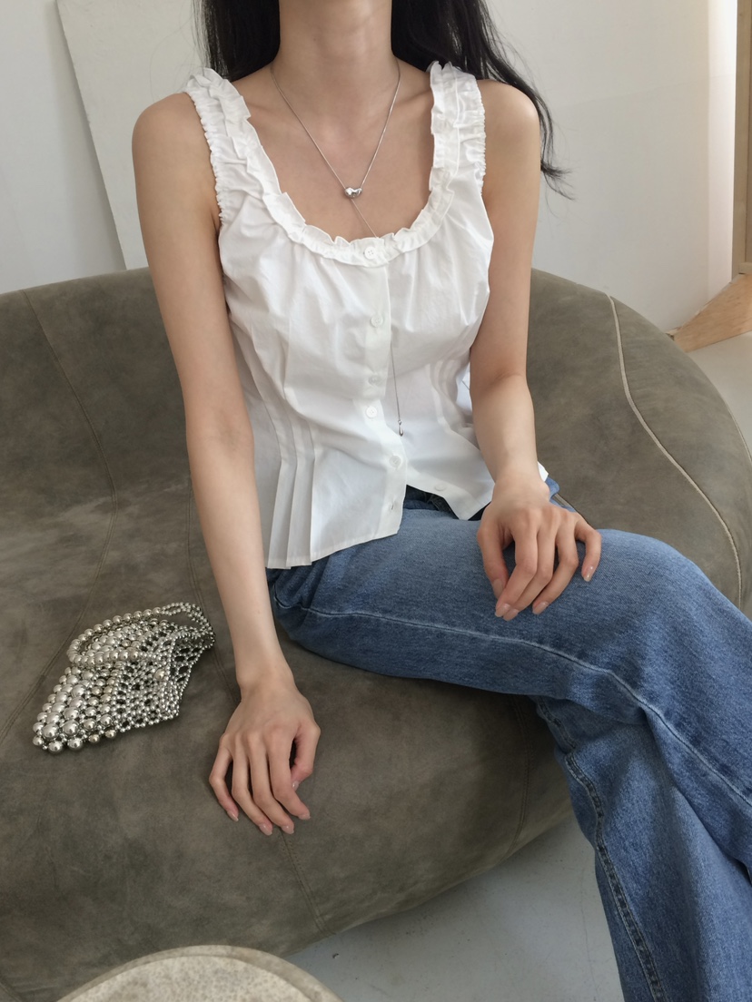 ANOU韓國直郵女裝新品熱賣休閑職業時尚推薦人氣吊帶背心ANOU吊帶/背心