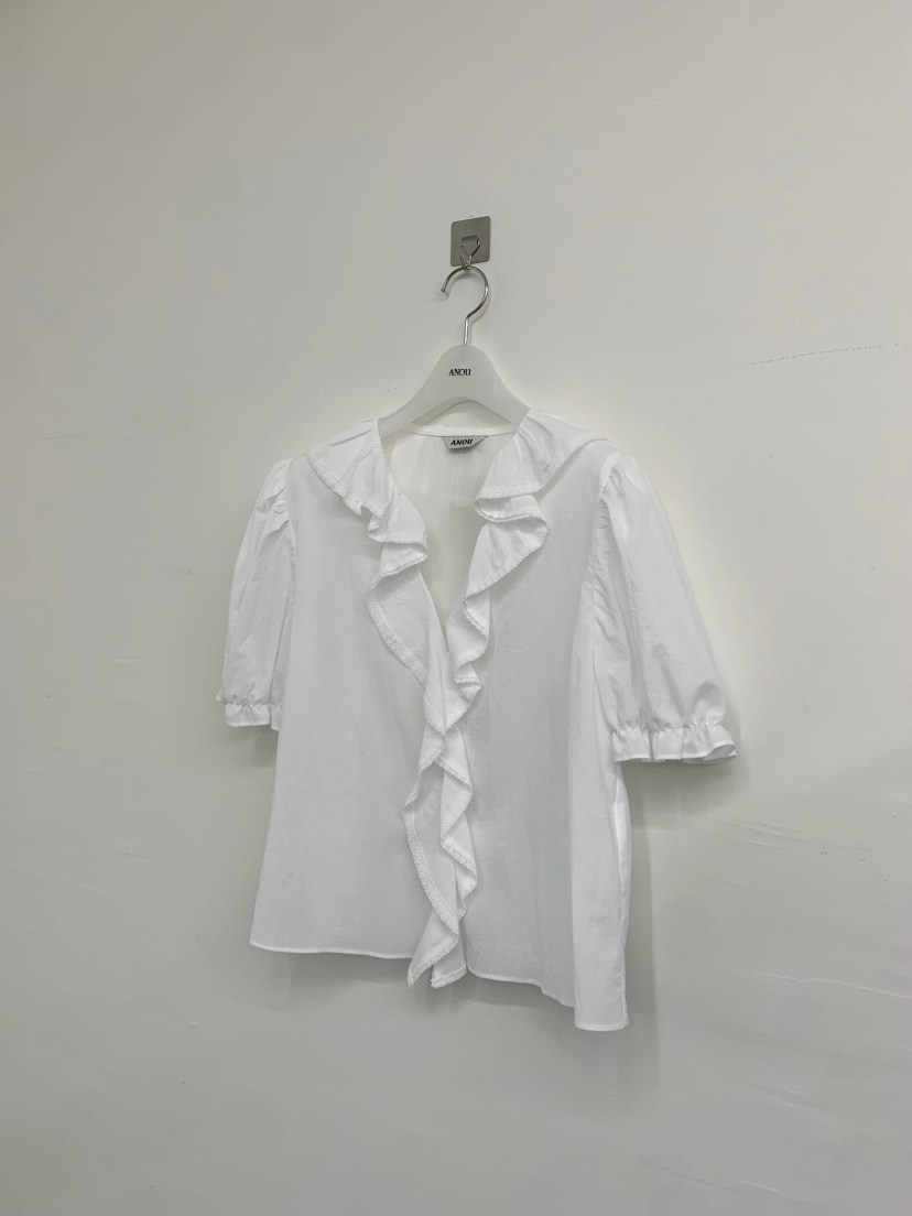 ANOU韓國直郵實拍女裝新品26春夏推薦職業熱賣襯衫蕾絲衫ANOU襯衫/蕾絲衫