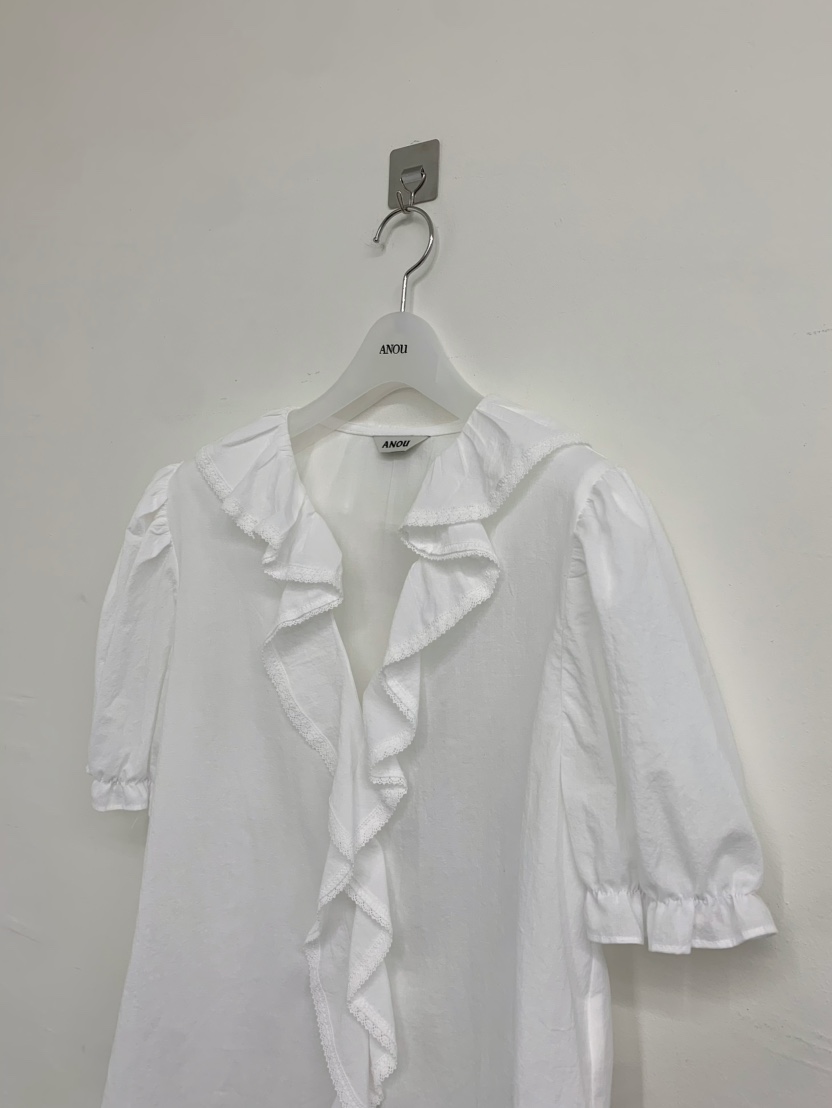 ANOU韓國直郵實拍女裝新品26春夏推薦職業熱賣襯衫蕾絲衫ANOU襯衫/蕾絲衫