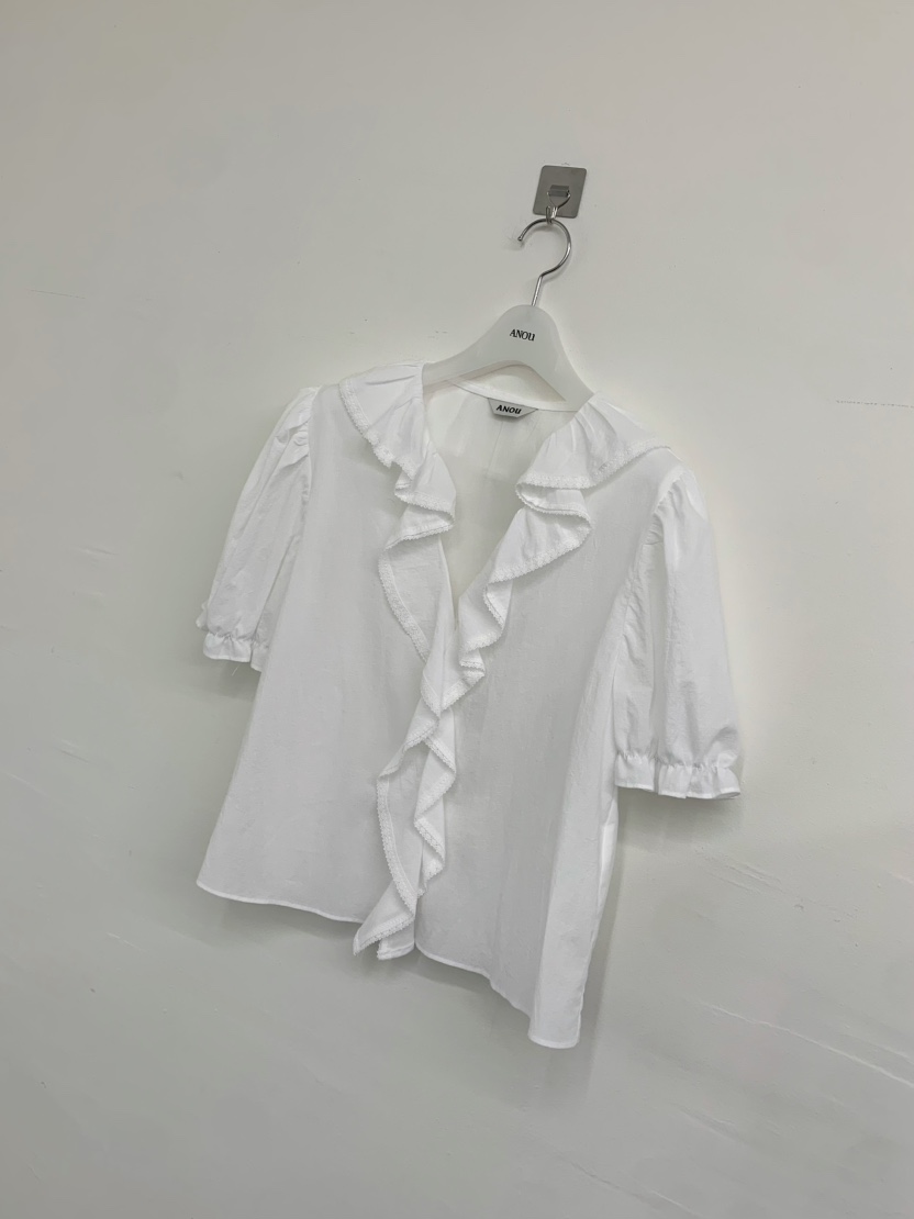 ANOU韓國直郵實拍女裝新品26春夏推薦職業熱賣襯衫蕾絲衫ANOU襯衫/蕾絲衫