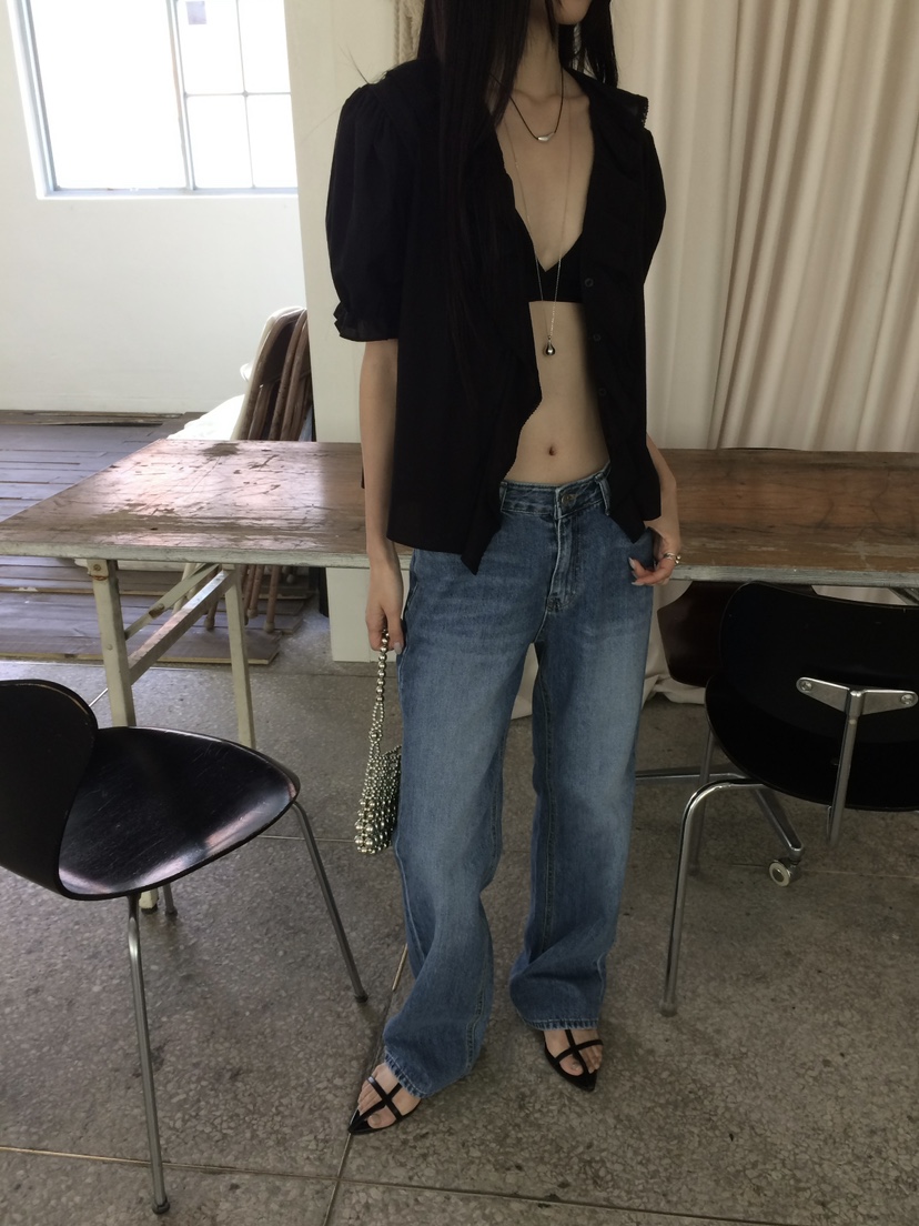 ANOU韓國直郵實拍女裝新品26春夏推薦職業熱賣襯衫蕾絲衫ANOU襯衫/蕾絲衫