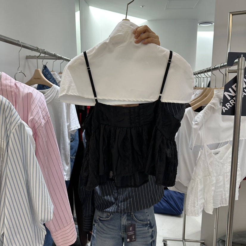 RENDER韓國代購女士新款26春夏熱賣休閑人氣職業吊帶背心RENDER吊帶/背心