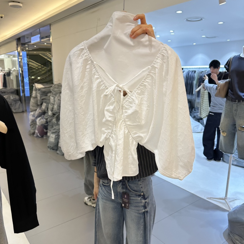 RENDER韓國代購女裝新品推薦休閑26春夏人氣職業襯衫蕾絲衫RENDER襯衫/蕾絲衫