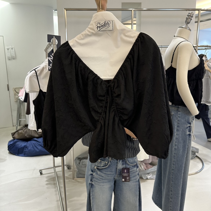 RENDER韓國代購女裝新品推薦休閑26春夏人氣職業襯衫蕾絲衫RENDER襯衫/蕾絲衫圖色3