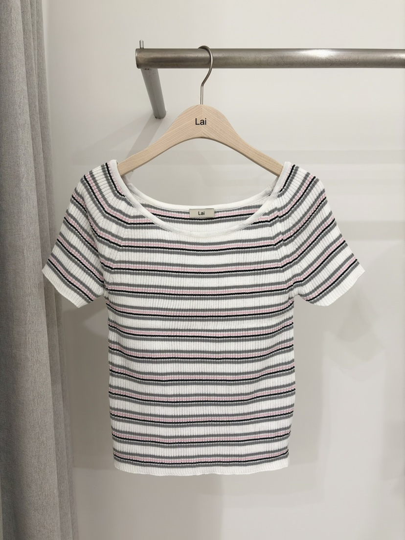 LAI韓國直郵女士新品熱賣人氣休閑26春夏時尚推薦職業T恤LaiT恤圖色1