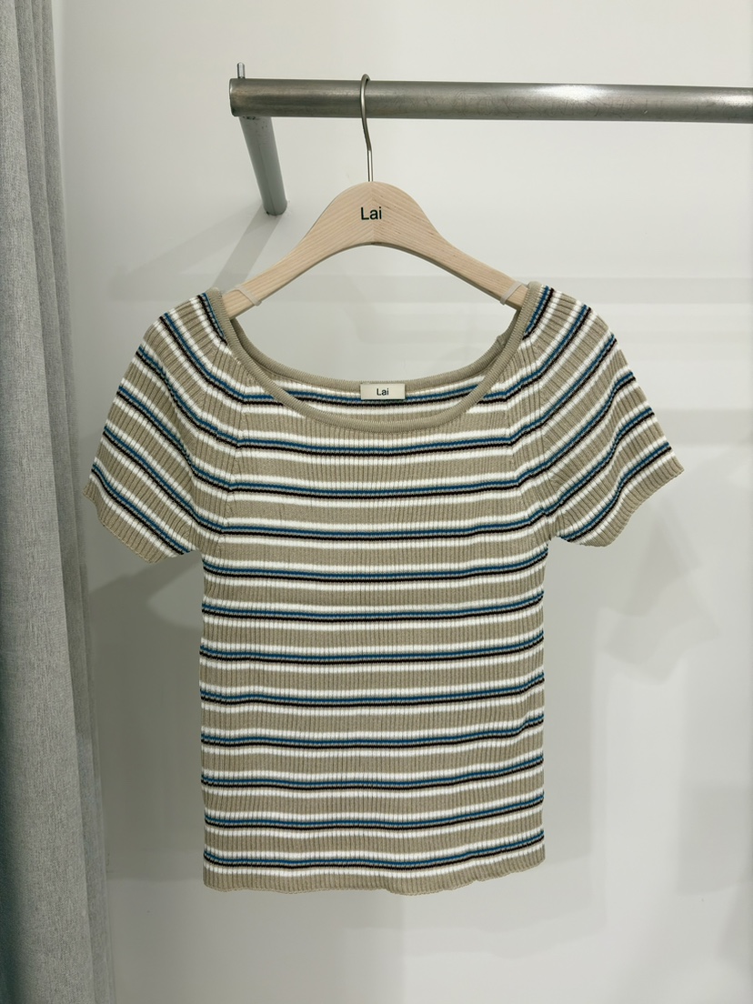 LAI韓國直郵女士新品熱賣人氣休閑26春夏時尚推薦職業T恤LaiT恤圖色2