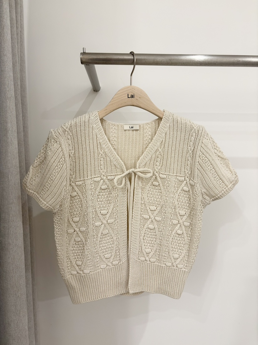 LAI韓國直郵女裝新品人氣休閑推薦時尚熱賣26春夏職業針織衫Lai針織衫圖色1
