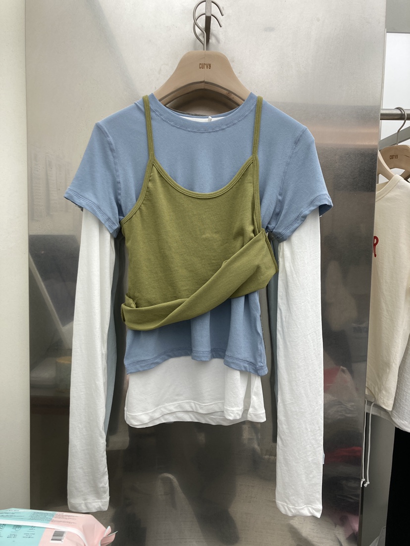 CURVY東大門實拍女裝新款時尚熱賣休閑26春夏真品吊帶背心CURVY吊帶/背心