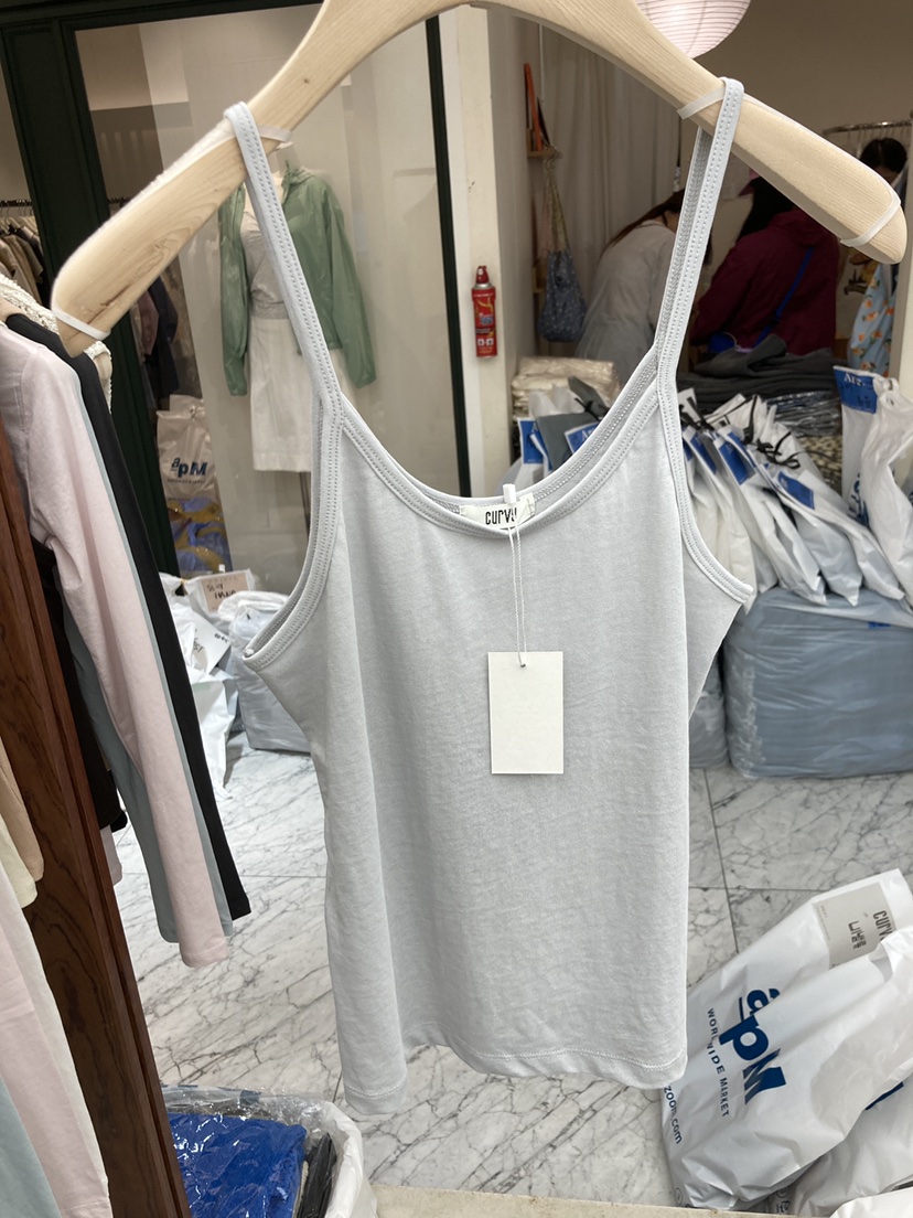 CURVY東大門實拍女裝新款時尚熱賣休閑26春夏真品吊帶背心CURVY吊帶/背心圖色3