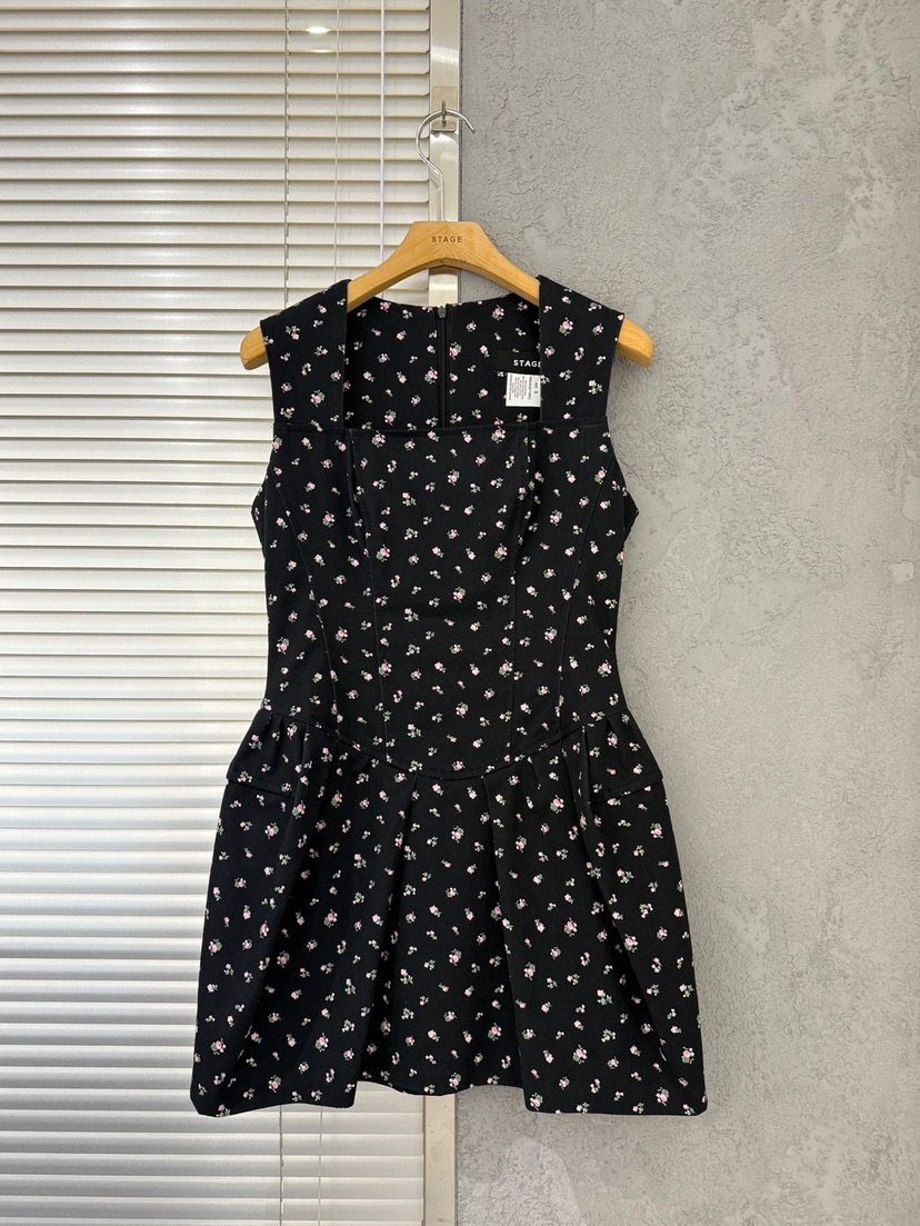 STAGE韓國代購女士新款真品時尚26春夏休閑推薦熱賣連衣裙STAGE連衣裙圖色1