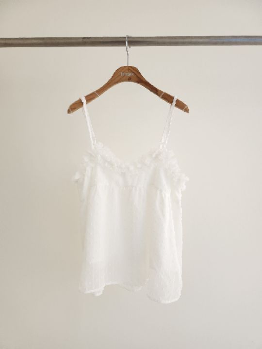 FEMME韓國直郵女裝新款職業時尚推薦人氣真品吊帶背心荷葉邊FEMME吊帶/背心圖色1