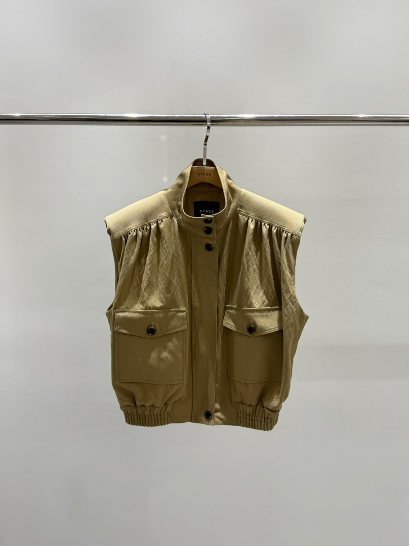 STAGE韓國直郵女裝新款時尚休閑26春夏職業熱賣真品人氣馬甲STAGE馬甲圖色1