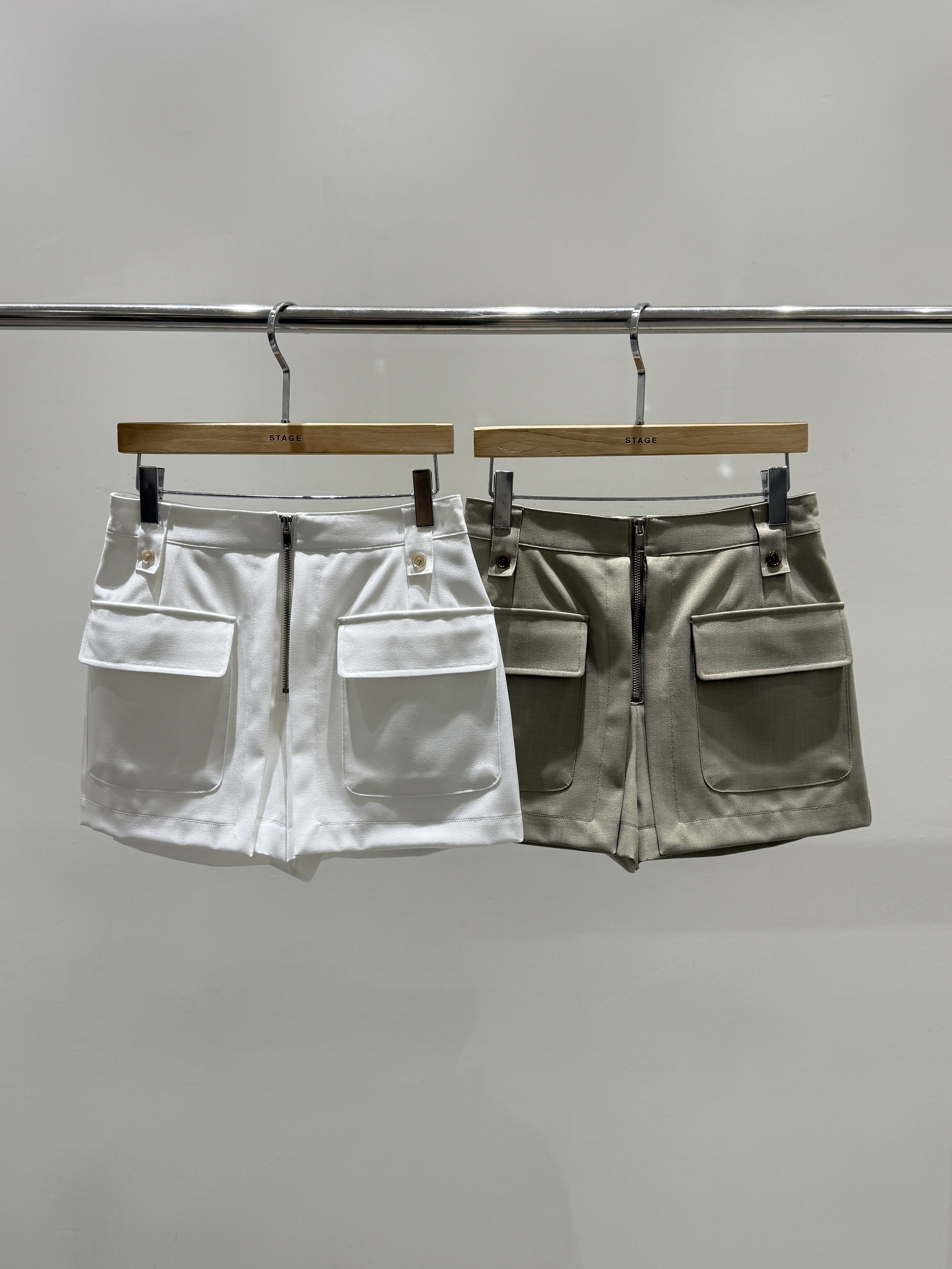 STAGE東大門代購女裝新款休閑真品人氣26春夏時尚短褲拉鏈STAGE短褲