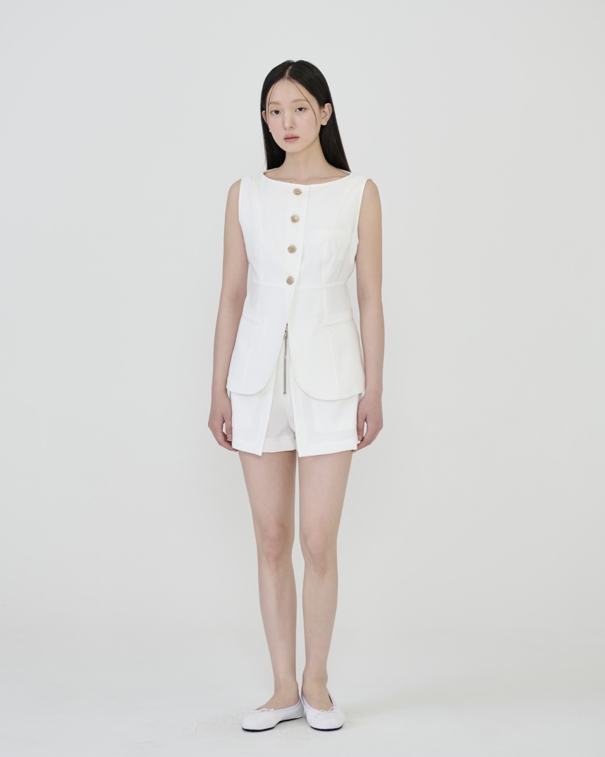 STAGE東大門代購女裝新款休閑真品人氣26春夏時尚短褲拉鏈STAGE短褲