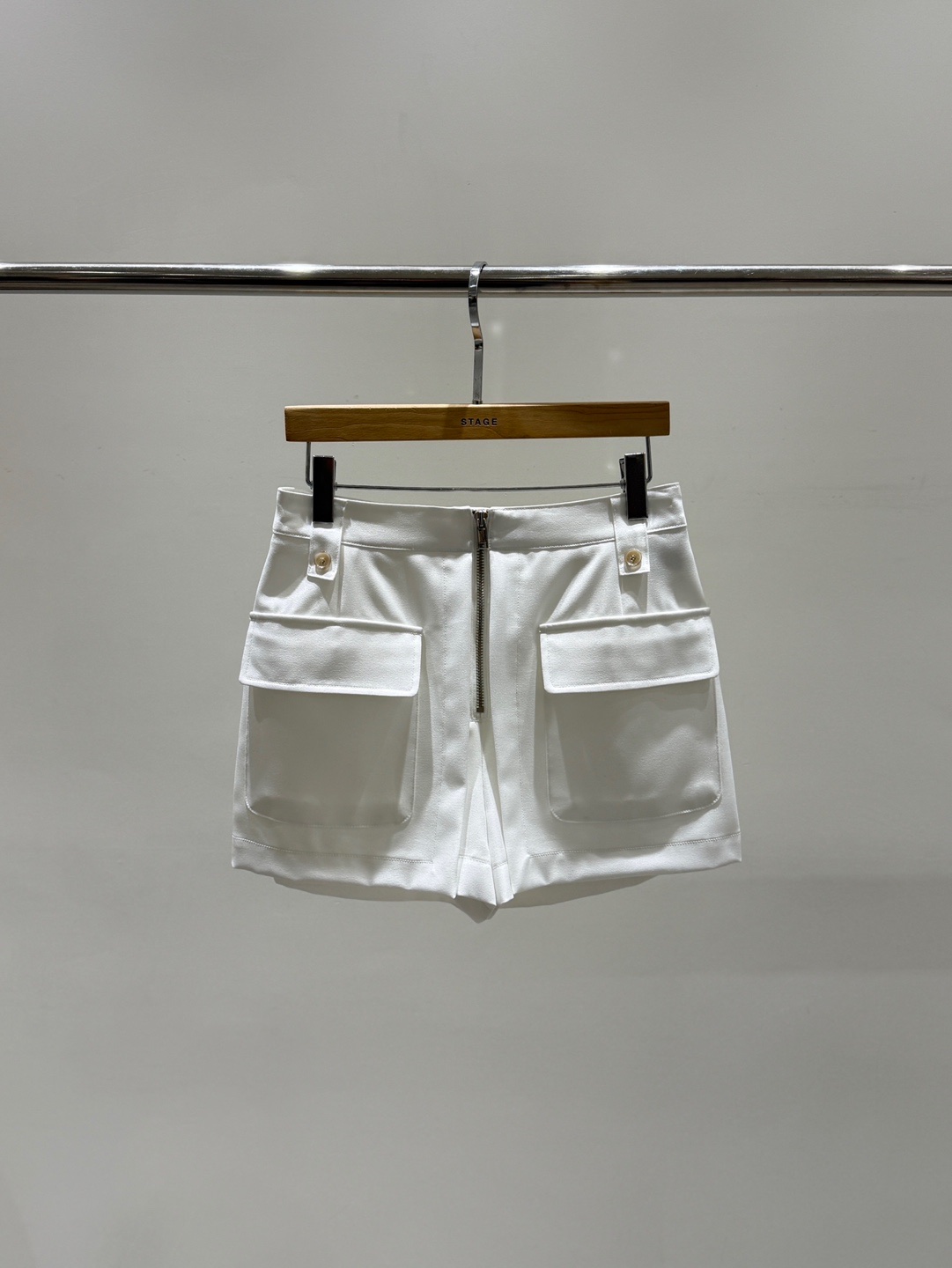 STAGE東大門代購女裝新款休閑真品人氣26春夏時尚短褲拉鏈STAGE短褲圖色2