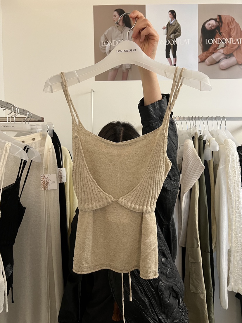 LONDON FLAT東大門直郵女裝新品推薦26春夏吊帶背心亞麻布LONDON FLAT吊帶/背心圖色2