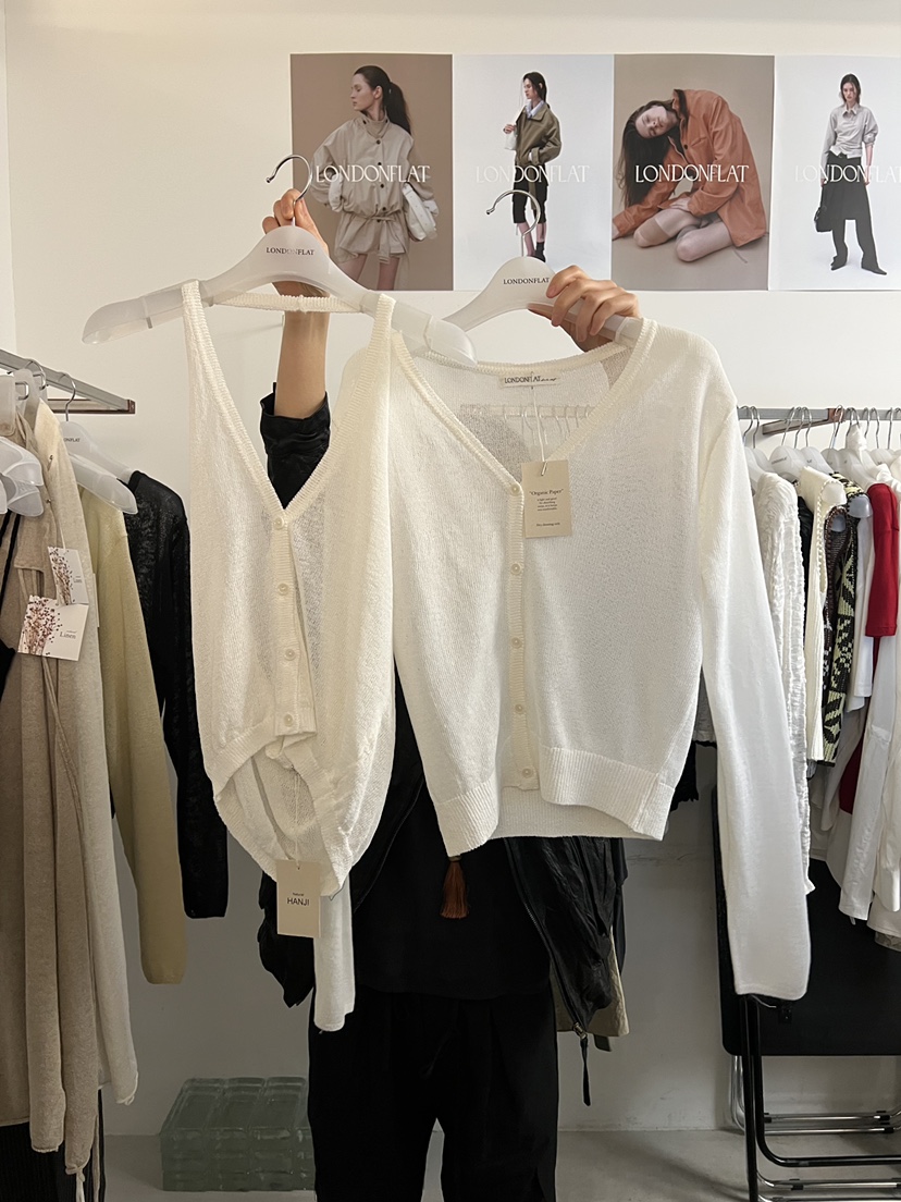 LONDON FLAT東大門實拍女士新品推薦人氣針織衫羊毛衫開襟LONDON FLAT針織衫