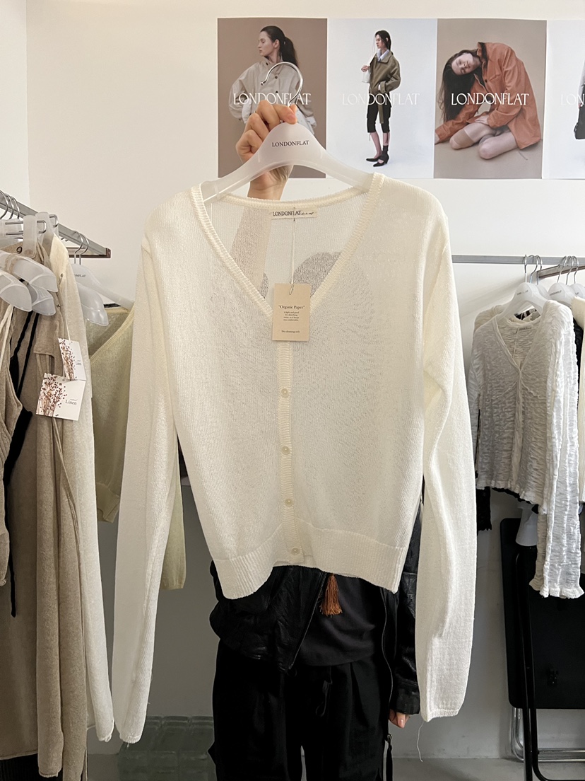 LONDON FLAT東大門實拍女士新品推薦人氣針織衫羊毛衫開襟LONDON FLAT針織衫圖色1
