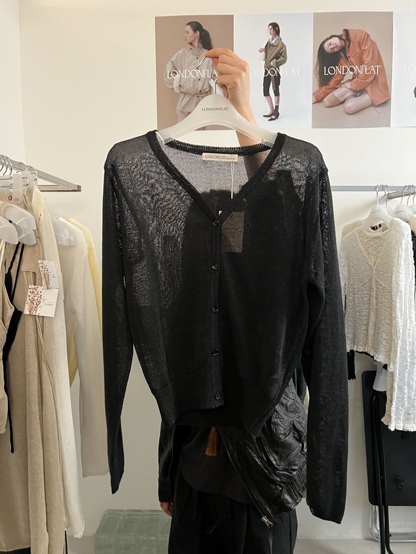 LONDON FLAT東大門實拍女士新品推薦人氣針織衫羊毛衫開襟LONDON FLAT針織衫圖色3