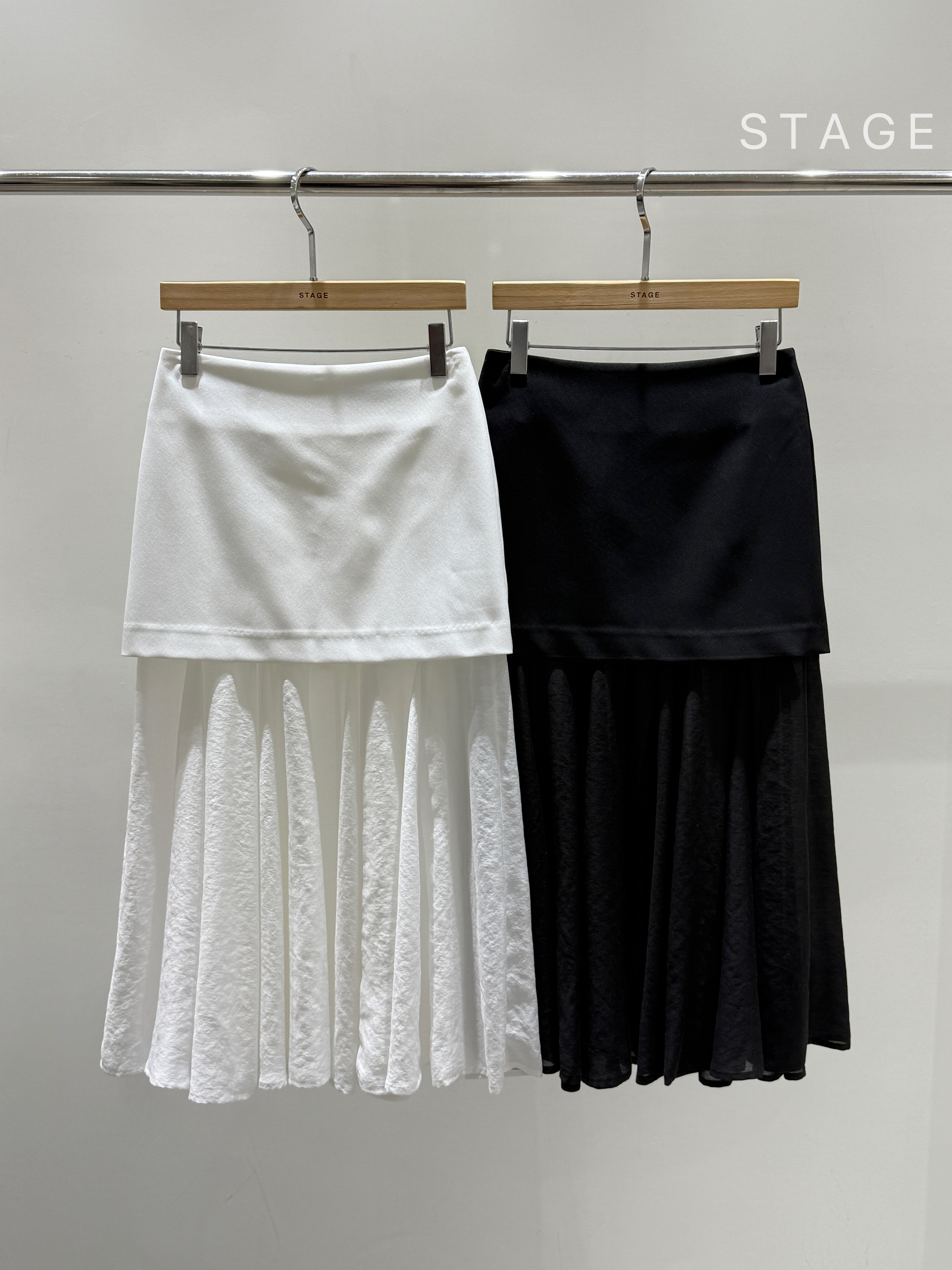 STAGE東大門直郵女士新品時尚26春夏職業人氣真品休閑長裙STAGE長裙