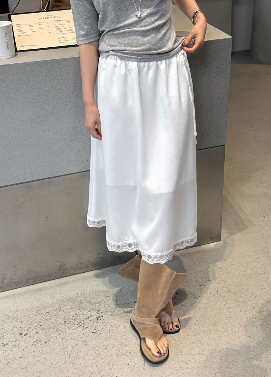 FRILL-T/DADA東大門代購女裝新款26春夏半身裙中短裙蕾絲FRILL-T/DADA半身裙/中短裙