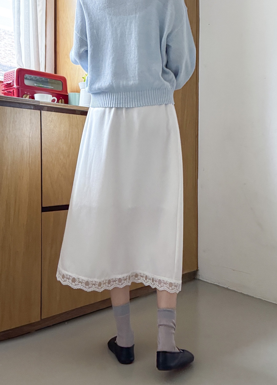 FRILL-T/DADA東大門代購女裝新款26春夏半身裙中短裙蕾絲FRILL-T/DADA半身裙/中短裙