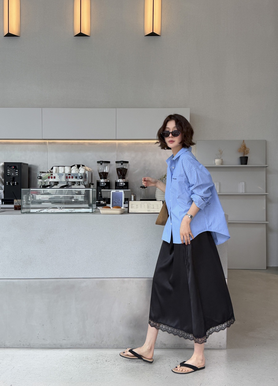 FRILL-T/DADA東大門代購女裝新款26春夏半身裙中短裙蕾絲FRILL-T/DADA半身裙/中短裙