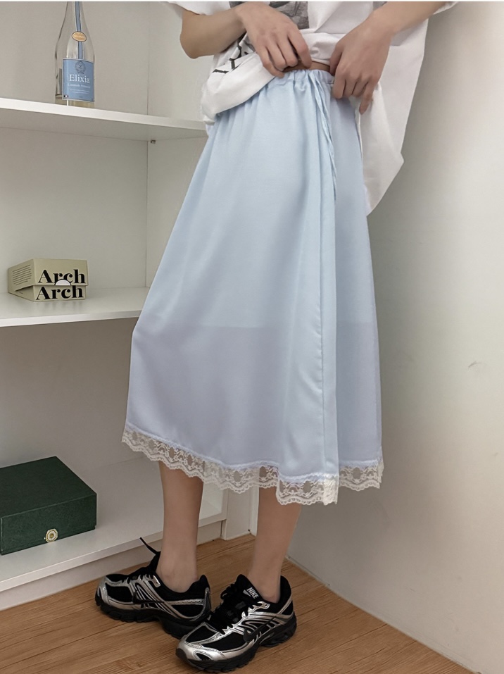 FRILL-T/DADA東大門代購女裝新款26春夏半身裙中短裙蕾絲FRILL-T/DADA半身裙/中短裙