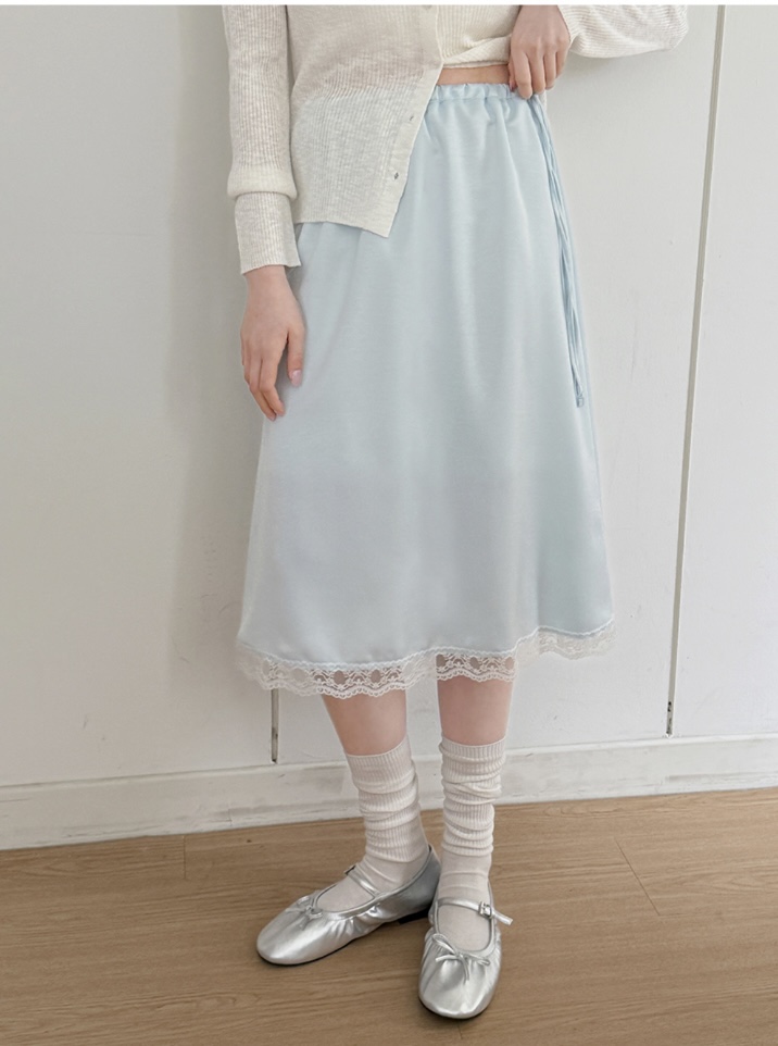 FRILL-T/DADA東大門代購女裝新款26春夏半身裙中短裙蕾絲FRILL-T/DADA半身裙/中短裙圖色3