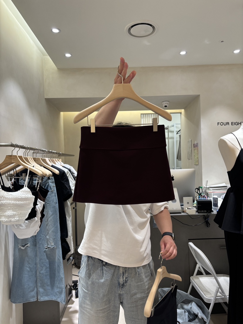 FOUREIGHT東大門代購女士新品真品休閑推薦時尚職業26春夏短裙FOUR EIGHT短裙