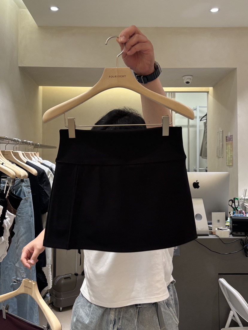 FOUREIGHT東大門代購女士新品真品休閑推薦時尚職業26春夏短裙FOUR EIGHT短裙圖色1