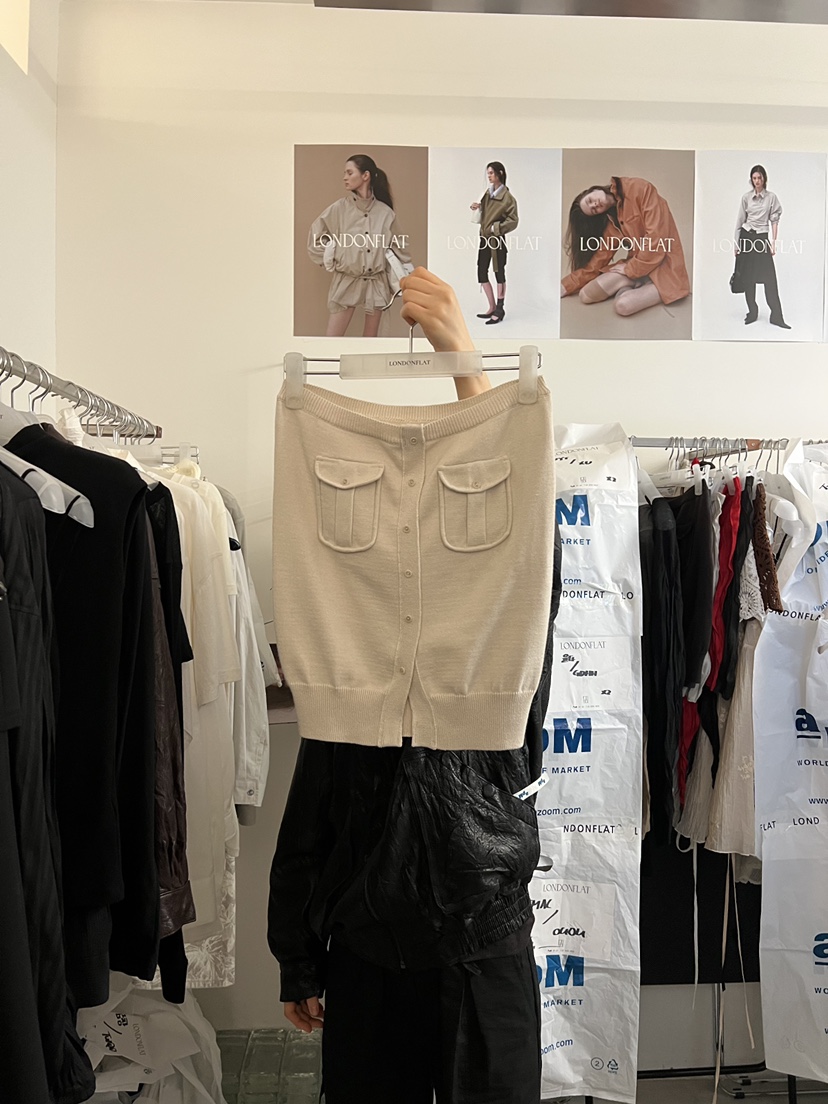 LONDON FLAT韓國代購女士新款職業熱賣吊帶背心口袋工裝LONDON FLAT吊帶/背心圖色1