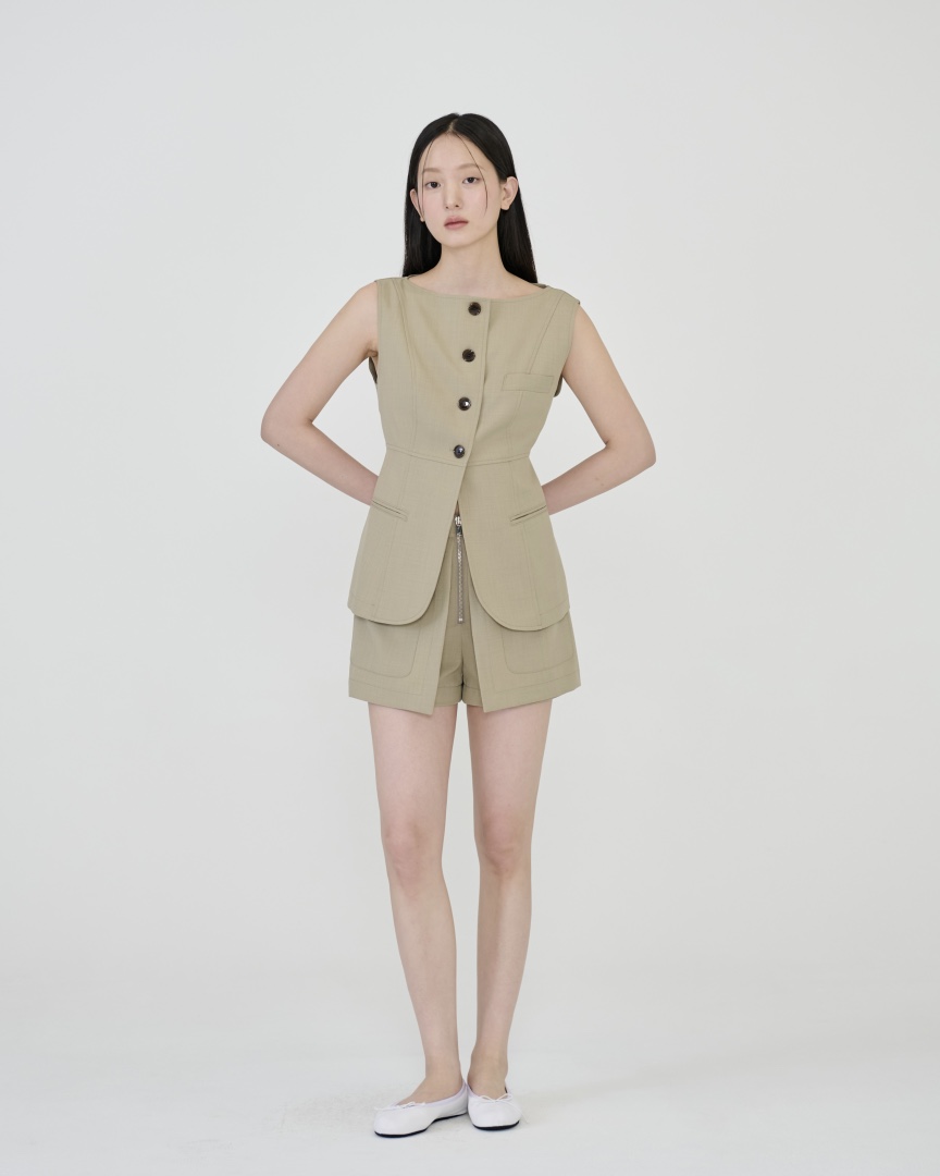 STAGE東大門實拍女士新品熱賣人氣休閑時尚真品推薦26春夏馬甲STAGE馬甲