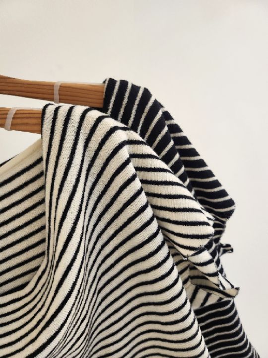 FEMME東大門代購女裝新款人氣休閑26春夏職業真品針織衫條紋FEMME針織衫