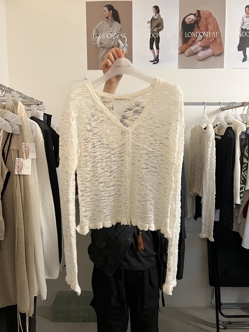 LONDON FLAT韓國代購女裝新款時尚人氣休閑襯衫蕾絲衫開衫LONDON FLAT襯衫/蕾絲衫圖色1