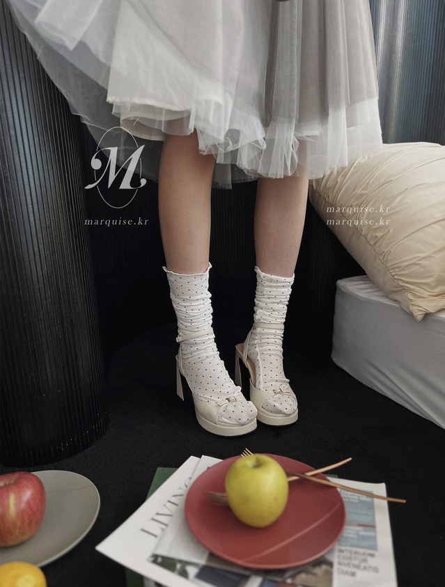 TOLL東大門直郵女裝新款推薦休閑時尚26春夏人氣襪子圓點TOLL襪子