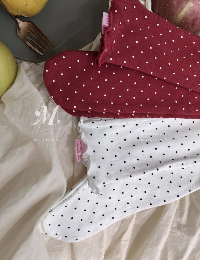 TOLL東大門直郵女裝新款推薦休閑時尚26春夏人氣襪子圓點TOLL襪子