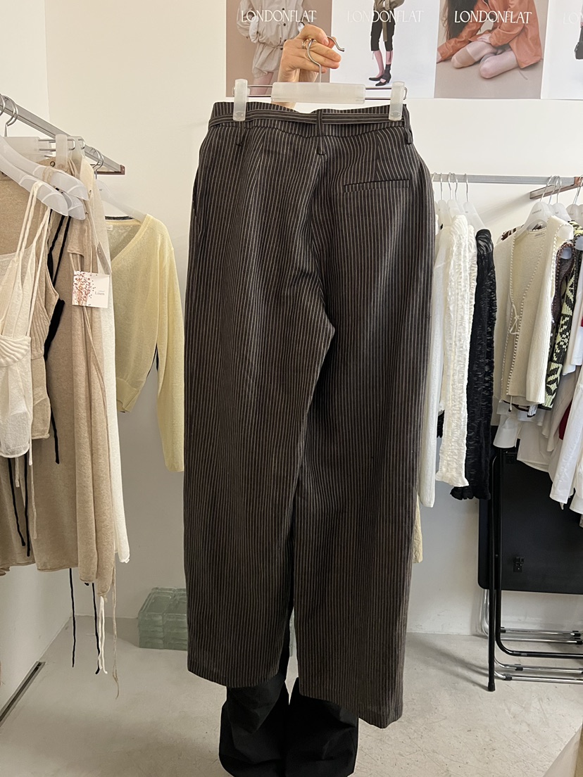 LONDON FLAT韓國直郵女士新款人氣推薦休閑褲含腰帶麂皮LONDON FLAT休閑褲