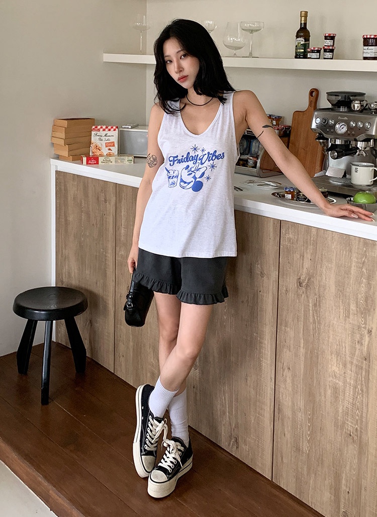 STICK WITH東大門實拍女士新品真品休閑熱賣人氣吊帶背心STICK WITH吊帶/背心