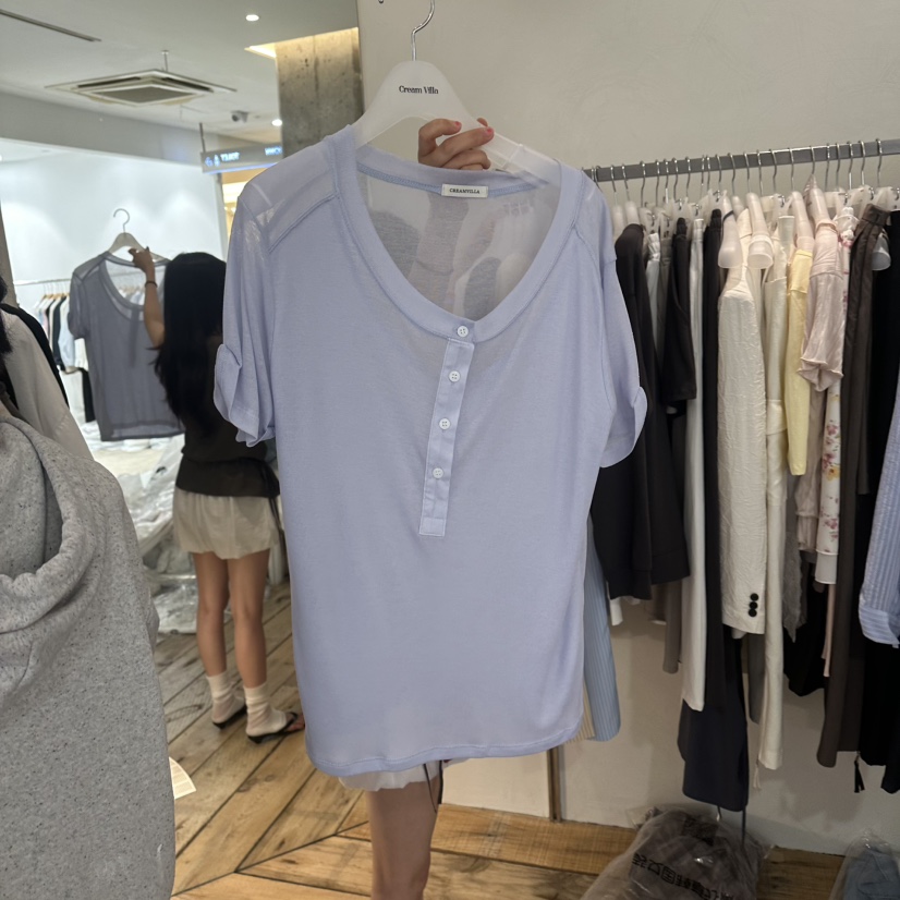 CREAM VILLA東大門直郵女士新款真品T恤CREAMVILLAT恤圖色5