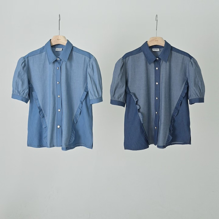 RUMBA韓國直郵女裝新款26春夏時尚人氣職業休閑襯衫蕾絲衫RUMBA襯衫/蕾絲衫