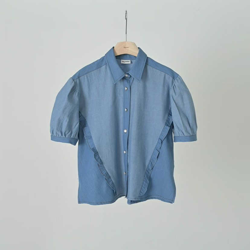 RUMBA韓國直郵女裝新款26春夏時尚人氣職業休閑襯衫蕾絲衫RUMBA襯衫/蕾絲衫圖色1