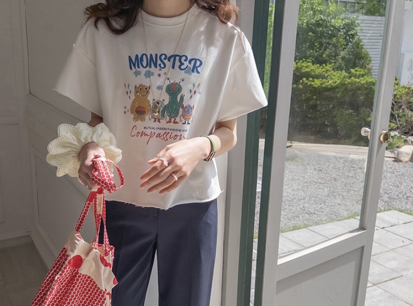 STICK WITH東大門實拍女裝新品推薦人氣26春夏真品熱賣T恤STICK WITHT恤