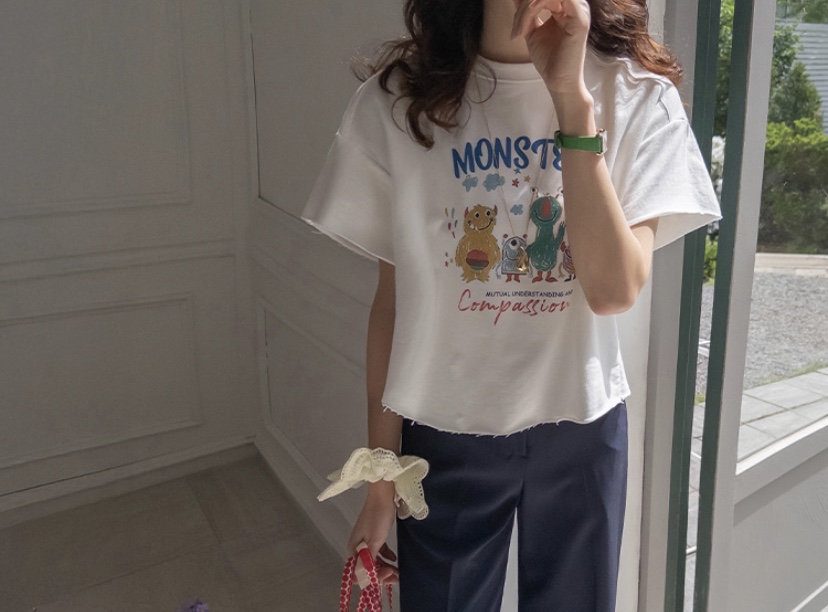 STICK WITH東大門實拍女裝新品推薦人氣26春夏真品熱賣T恤STICK WITHT恤