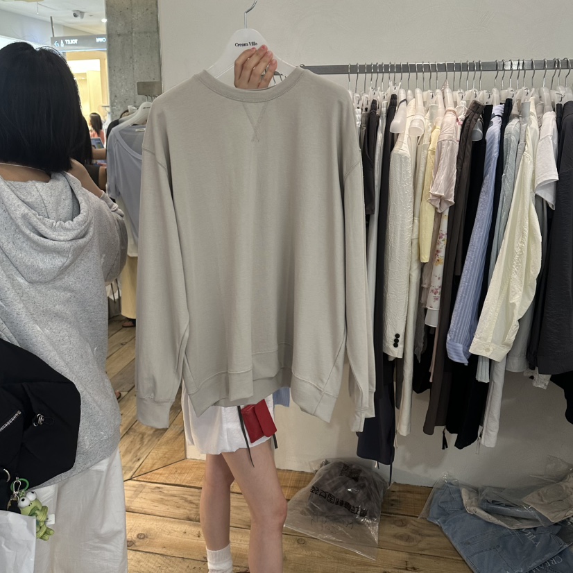 CREAM VILLA東大門直郵女裝新款26春夏長袖T恤CREAMVILLA長袖T恤圖色3