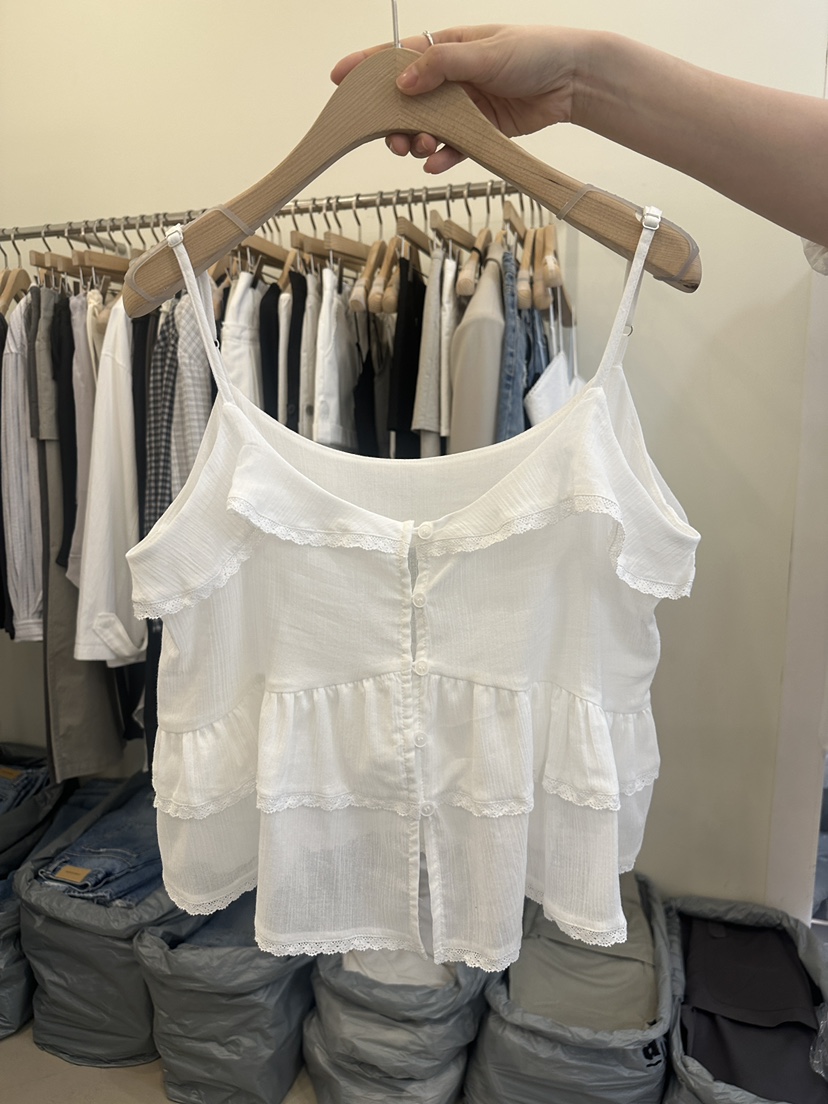 MONDAYMORING韓國直郵女裝新品推薦真品時尚休閑吊帶背心MONDAYMORING吊帶/背心圖色1